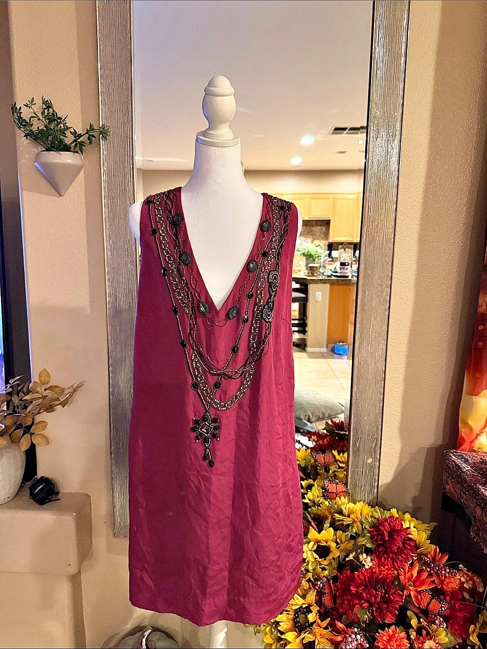 Foley+Corinna Embellished Maxi Dress in Pink Size Large NWT